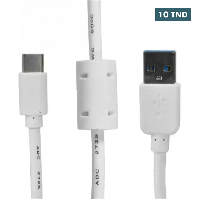 Acheter Cable USB Type-C  1.5M en Tunisie -  Disponible au meilleur prix sur CoThings