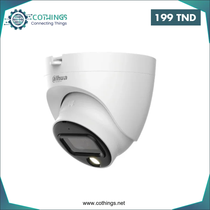 Acheter CAMERA 5MP DAHUA DOME FULL COLOR AUDIO IR20 en Tunisie -  Disponible au meilleur prix sur CoThings