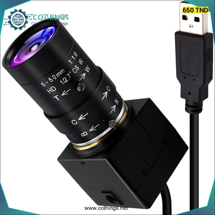 Caméra ELP 8MP Web HD 5 - 50mm Objectif IMX179 Capteur Zoom 2448P