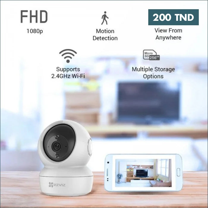 Acheter CAMÉRA DE SURVEILLANCE EZVIZ 2MP C6N 360° ROTATIF en Tunisie -  Disponible au meilleur prix sur CoThings