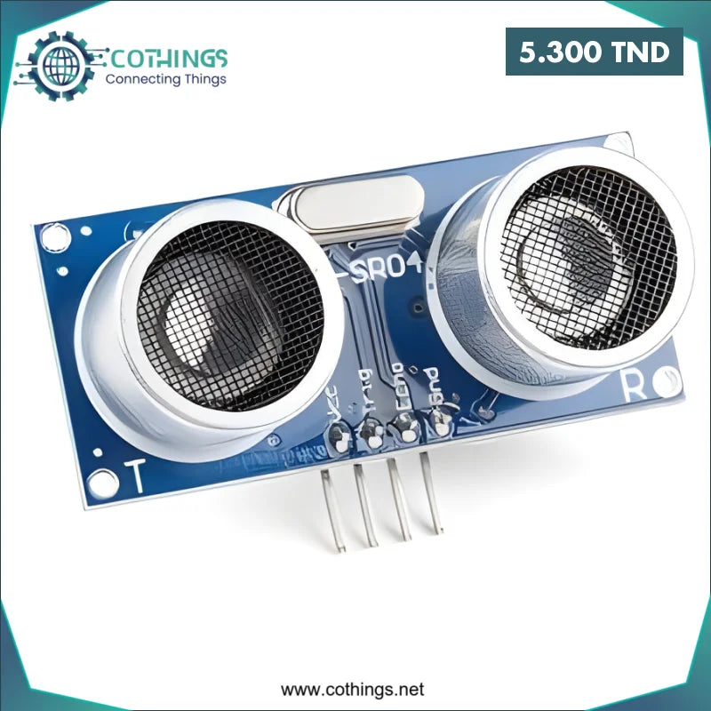 Acheter Capteur à ultrasons 5V HC-SR04 4 broches en Tunisie -  Disponible au meilleur prix sur CoThings