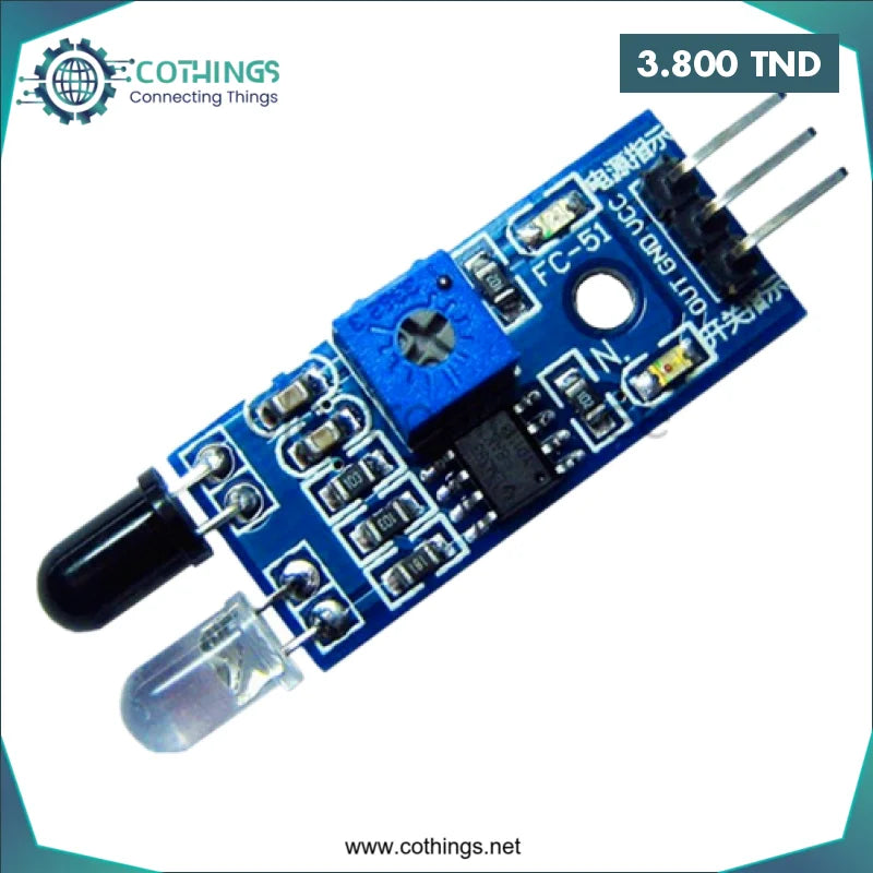 Acheter Capteur infrarouge de d’évitement d’obstacles FC-51 en Tunisie -  Disponible au meilleur prix sur CoThings