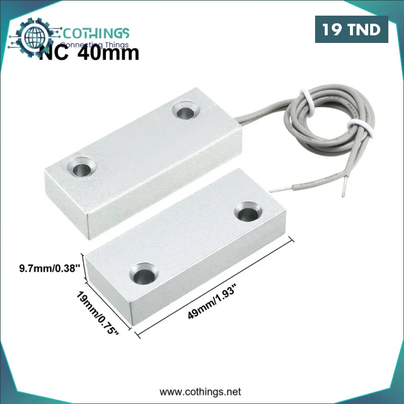 Acheter Capteur magnétique en métal (49 mm/19 mm) en Tunisie -  Disponible au meilleur prix sur CoThings