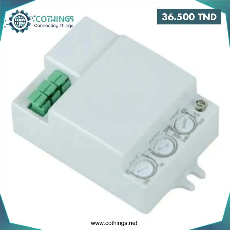 Acheter Détecteur de mouvement à micro-ondes plafonnier blanc 360/180⁰ IP20 DD-MV401 IEK pour Éclairage ou Alarme en Tunisie -  Disponible au meilleur prix sur CoThings
