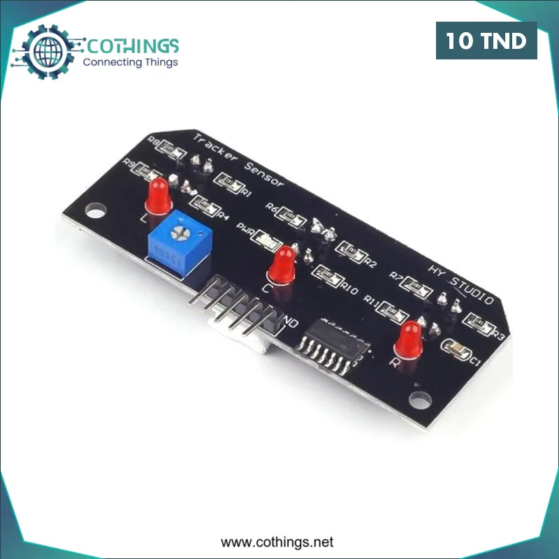 Acheter Capteur suiveur de ligne Infrarouge IRTCRT5000 3 Voies en Tunisie -  Disponible au meilleur prix sur CoThings