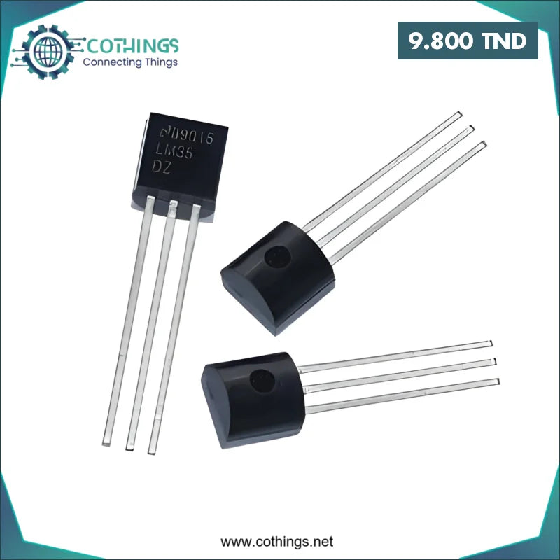 Acheter Capteur de température LM35DZ d’origine LM35DZ LM35 TO-92 en Tunisie -  Disponible au meilleur prix sur CoThings