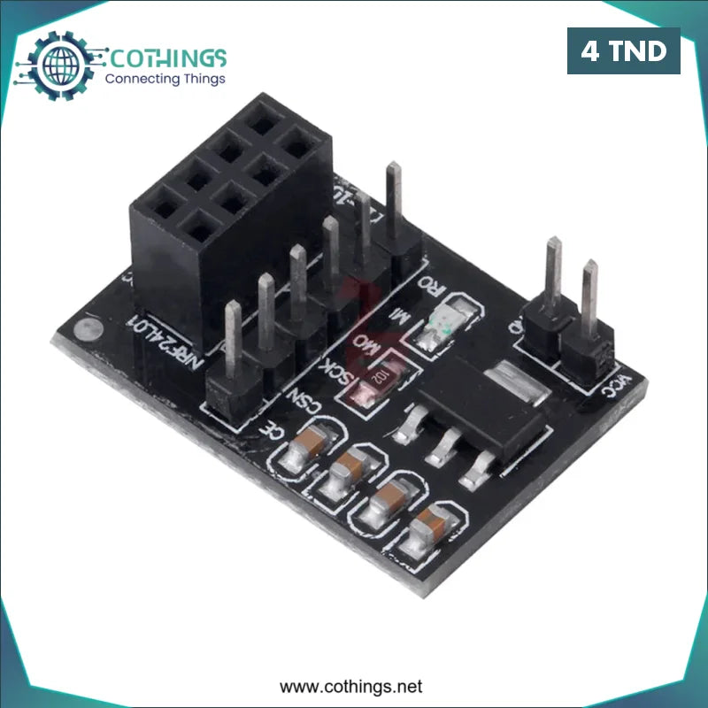 Acheter Carte adaptateur NRF 3,3 V pour module sans fil 24L01 en Tunisie -  Disponible au meilleur prix sur CoThings