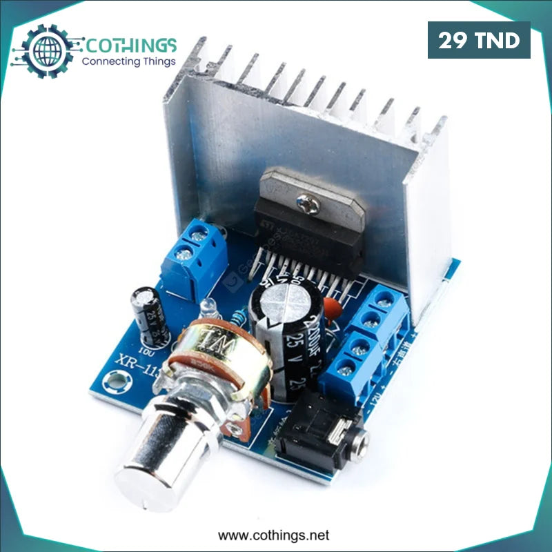 Acheter Carte amplificateur TDA7297 avec bornes 2.0 double canal 15W + 15W en Tunisie -  Disponible au meilleur prix sur CoThings