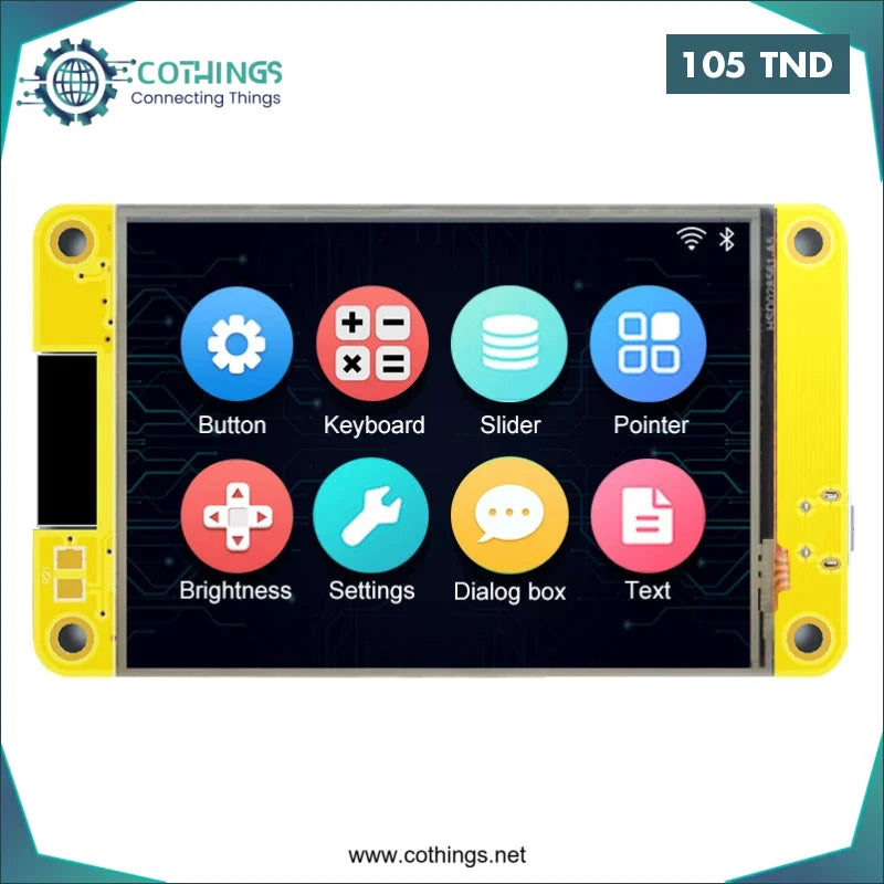 Acheter Carte de développement ESP32WIFI & Bluetooth avec écran 2.8 pouces tactile intégré (LVGL), écran d’affichage intelligent 240x320 en Tunisie -  Disponible au meilleur prix sur CoThings