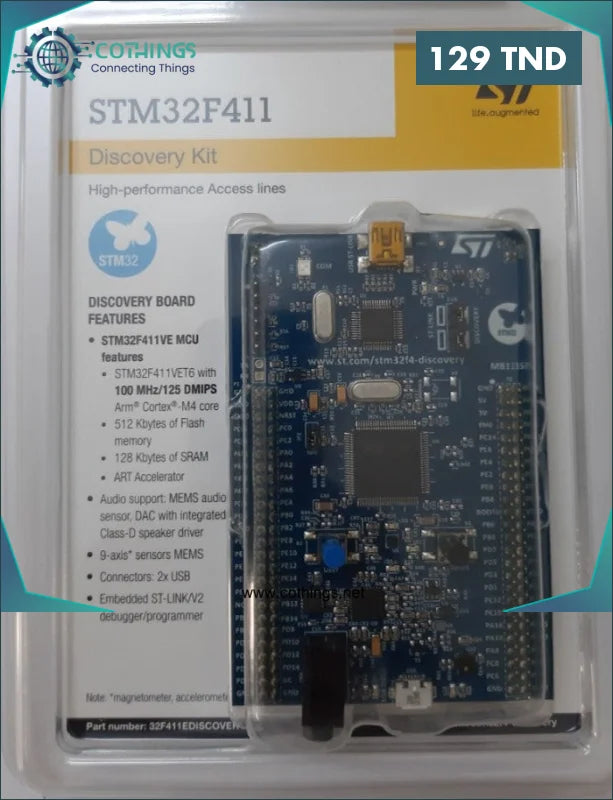 Acheter Carte de développement STM32F411-DISCOVERY série STM32F4 compatible Arduino en Tunisie -  Disponible au meilleur prix sur CoThings