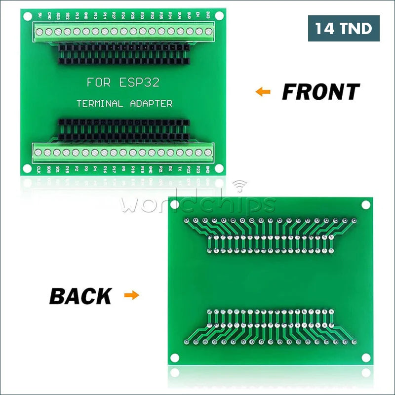 Acheter Carte d’extension ESP32 38Pin compatible avec ESP32-REV1 et ESP32-DEVKIT en Tunisie -  Disponible au meilleur prix sur CoThings