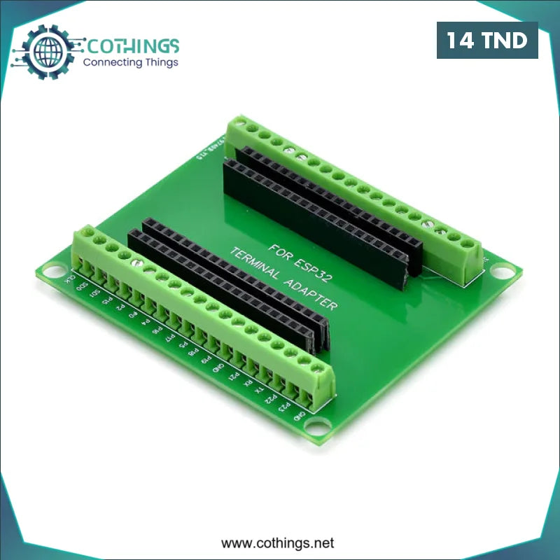 Acheter Carte d’extension ESP32 38Pin compatible avec ESP32-REV1 et ESP32-DEVKIT en Tunisie -  Disponible au meilleur prix sur CoThings