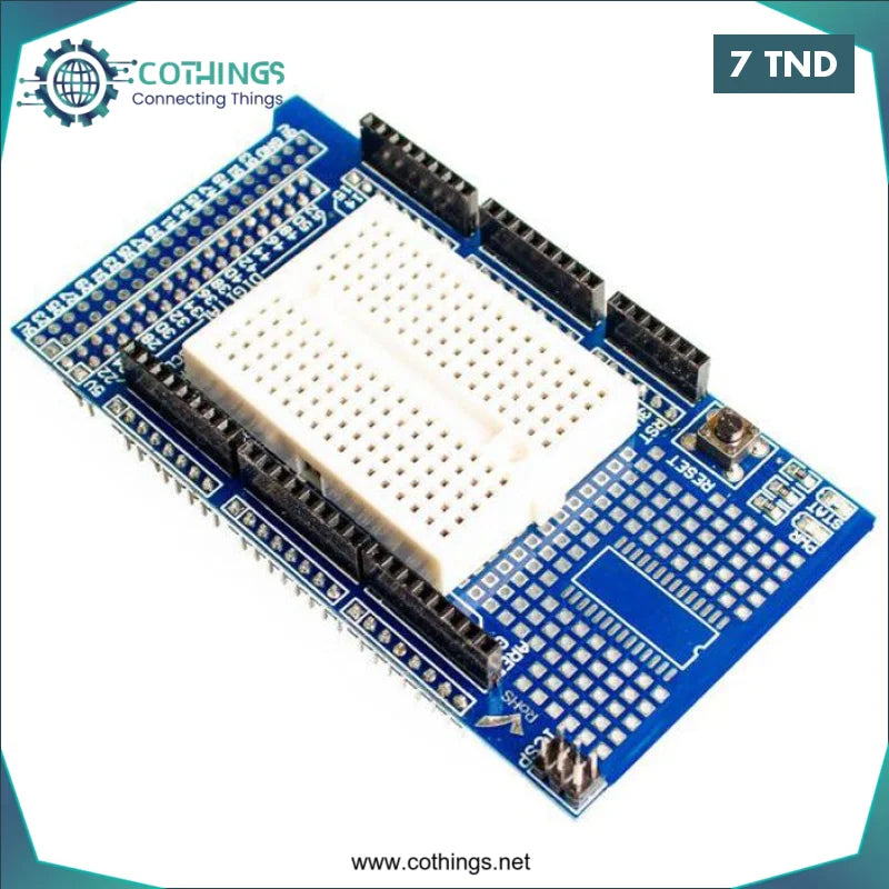 Acheter Carte d’extension prototype shield Arduino MEGA + plaque 170pts (Shield V3.0) en Tunisie -  Disponible au meilleur prix sur CoThings