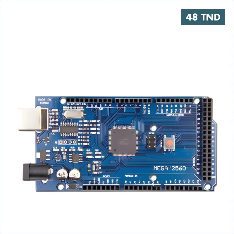 Acheter Carte MEGA 2560 R3 SMD Version améliorée de la puce CH340 avec cable en Tunisie -  Disponible au meilleur prix sur CoThings
