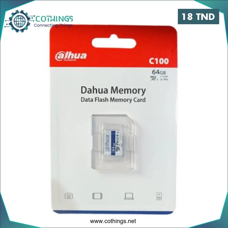 Acheter Carte Memoire DAHUA 64GB en Tunisie -  Disponible au meilleur prix sur CoThings