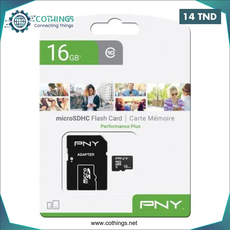 Acheter Carte Memoire PNY 16GB en Tunisie -  Disponible au meilleur prix sur CoThings
