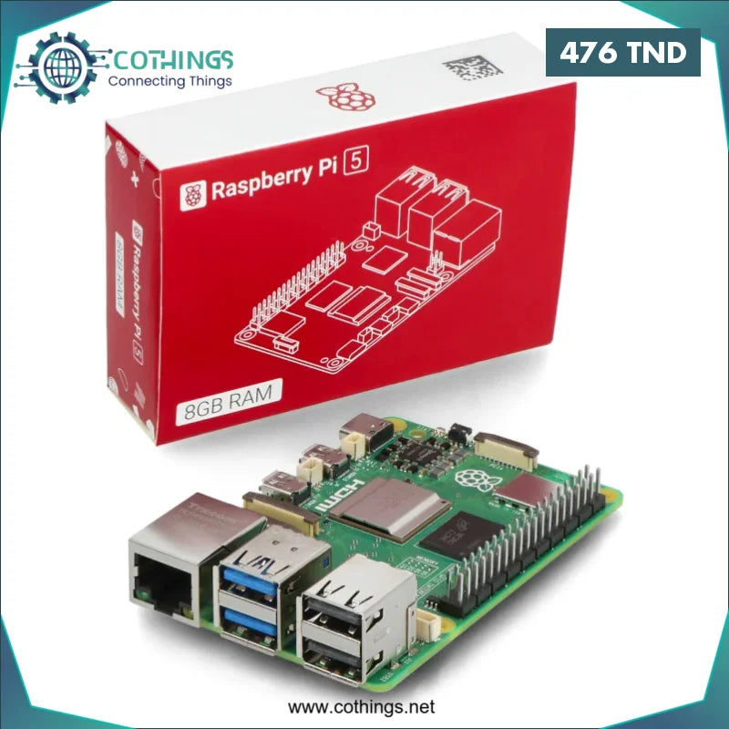 Acheter Carte Raspberry PI 5 8GB en Tunisie -  Disponible au meilleur prix sur CoThings