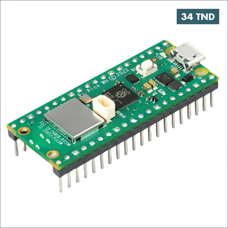 Acheter Carte Raspberry Pico WH Bluetooth & WiFI en Tunisie -  Disponible au meilleur prix sur CoThings