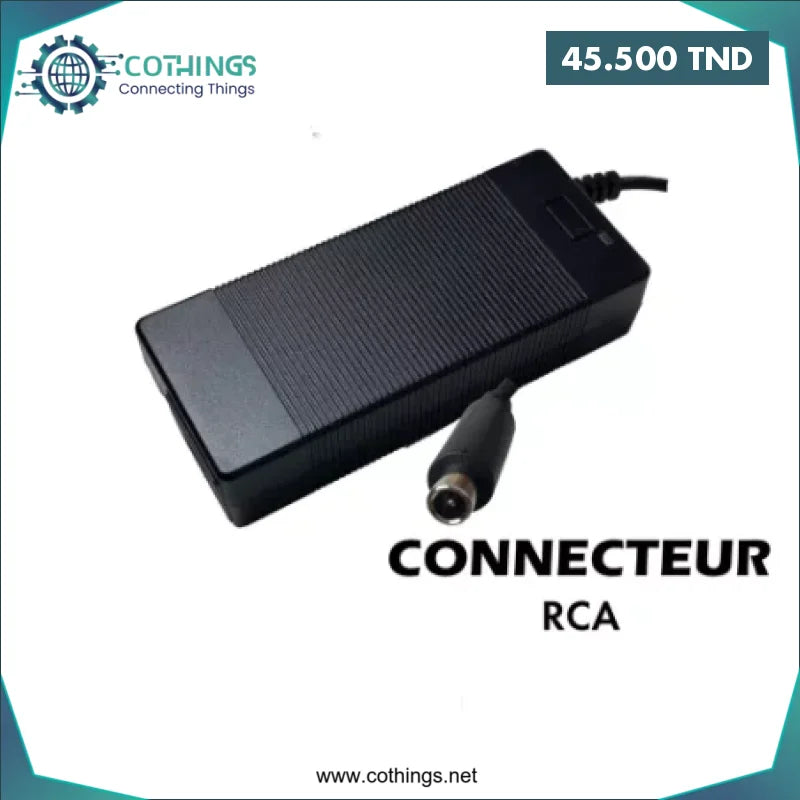 Acheter Chargeur Trottinette 42V 2A avec connecteur RCA en Tunisie -  Disponible au meilleur prix sur CoThings