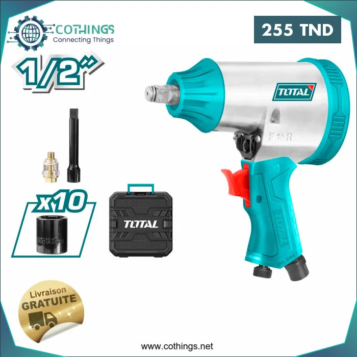 Acheter Cle a chocs pneumatique 1/2″ TOTAL en Tunisie -  Disponible au meilleur prix sur CoThings