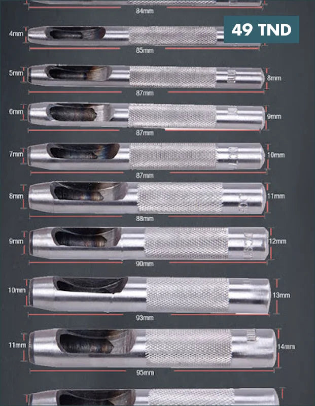 Acheter Coffret de 12 poinçons creux 3-16 mm et étui Harden en Tunisie -  Disponible au meilleur prix sur CoThings