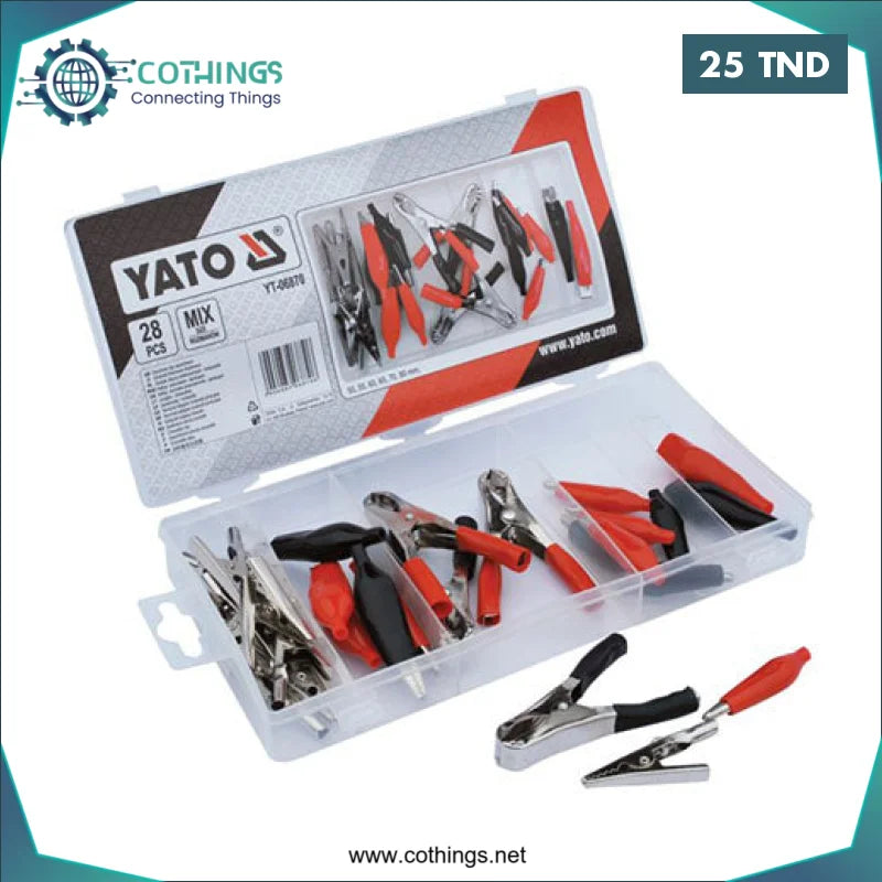 Acheter COFFRET ASSORTIMENT DE 28 PINCES CROCODILE M50 -- M80 YATO en Tunisie -  Disponible au meilleur prix sur CoThings