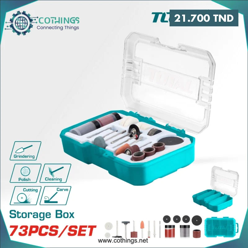 Acheter Coffret d’Accessoires pour Meule Droite – 73 Pièces – TAKMG7072 en Tunisie -  Disponible au meilleur prix sur CoThings