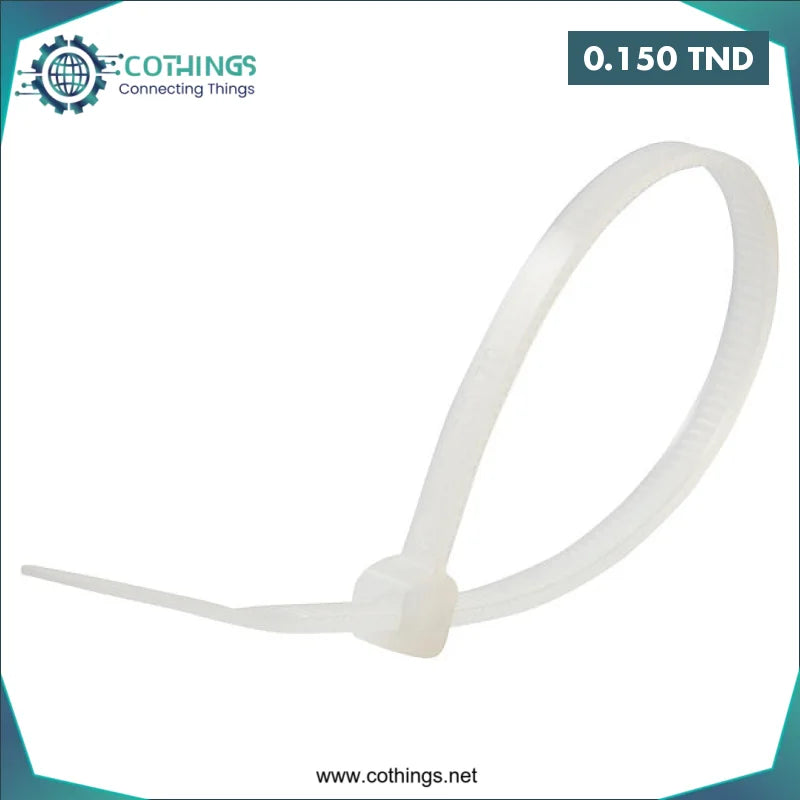 Acheter COLLIER DE SERRAGE POLYAMIDE 200mm 4.75mm en Tunisie -  Disponible au meilleur prix sur CoThings