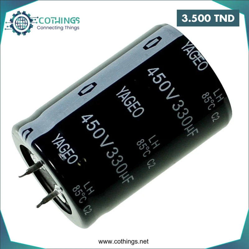 Acheter Condensateur chimique 330 µF/450 V en Tunisie -  Disponible au meilleur prix sur CoThings
