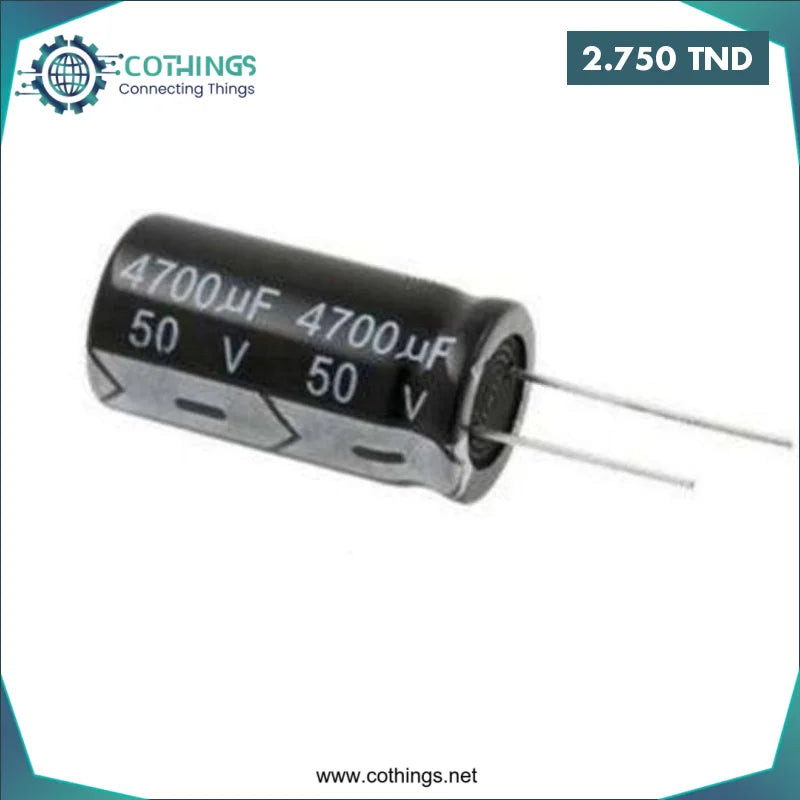 Acheter Condensateur électrolytique 4700uf 50V en Tunisie -  Disponible au meilleur prix sur CoThings
