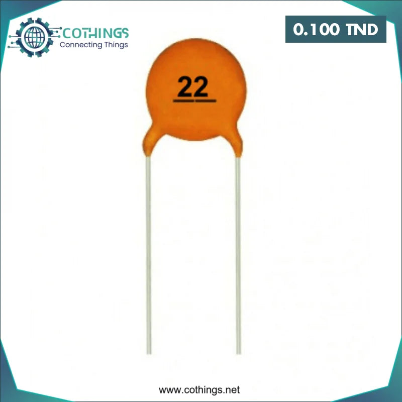 Acheter Condensateurs céramiques à disque 22pf 50V en Tunisie -  Disponible au meilleur prix sur CoThings