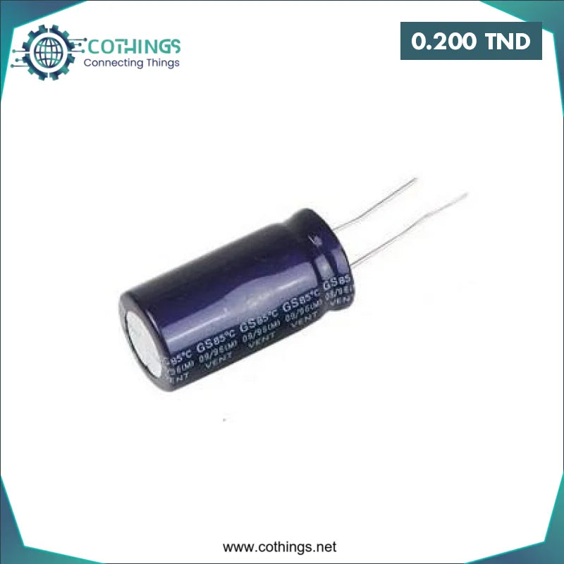 Acheter Condensateurs électrolytiques d’assortiment en aluminium 50V 0.47µF (1 pcs) en Tunisie -  Disponible au meilleur prix sur CoThings