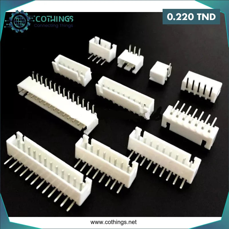 Acheter Connecteur à broches coudées XH2,54 mm 7 pôles en Tunisie -  Disponible au meilleur prix sur CoThings