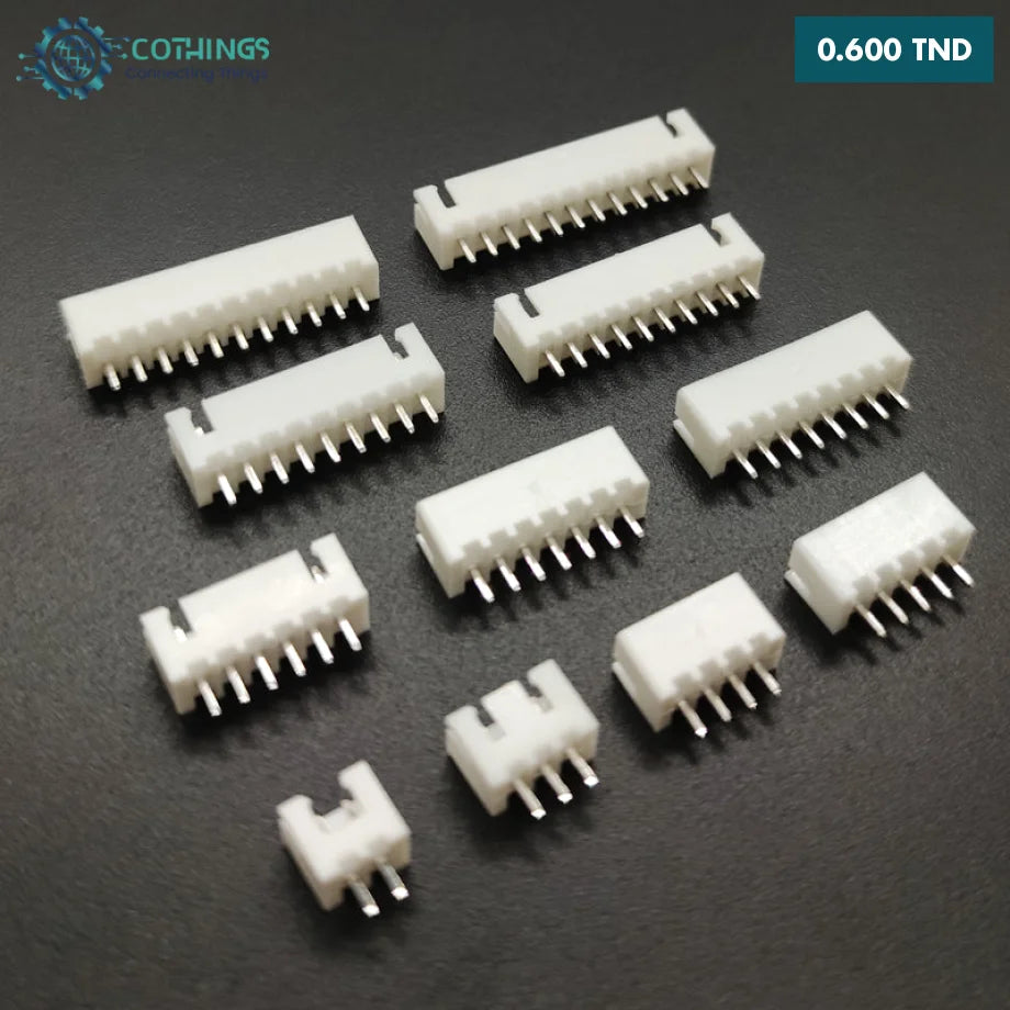 Connecteur Broche Angle Droit 5 Pins 2.54mm - Lot De 50 - Pour PCB