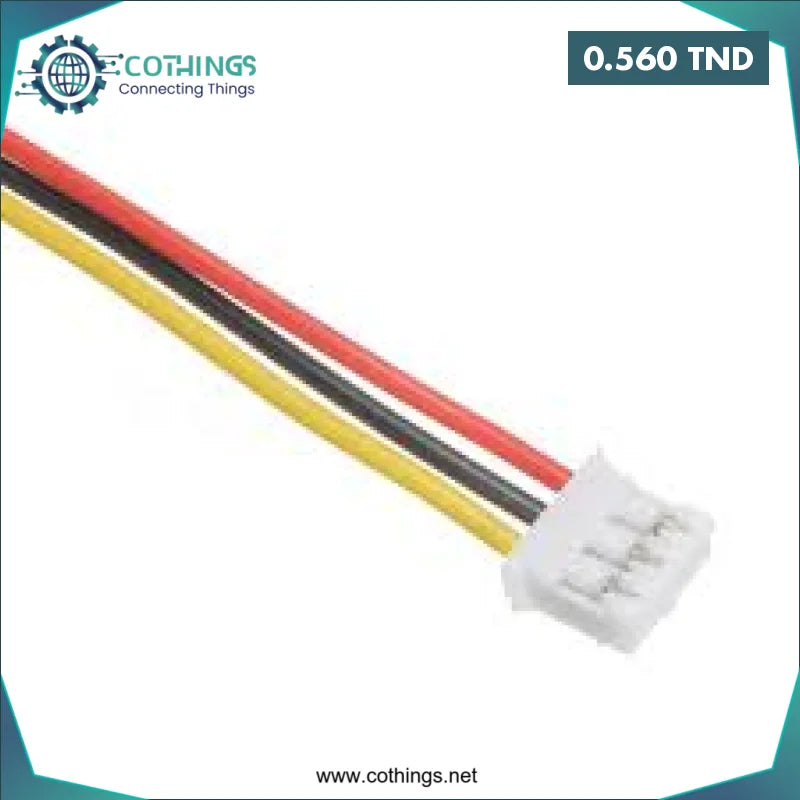 Acheter Connecteur mâle simple 3 broches PH2,0 mm en Tunisie -  Disponible au meilleur prix sur CoThings