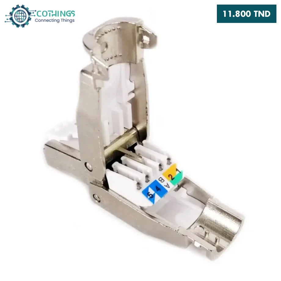 LogiLink Connecteur RJ45 mâle, montage sans outil, Cat.8.1