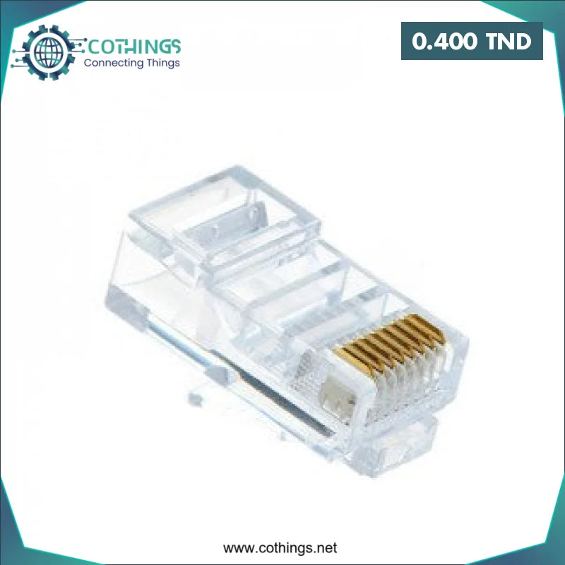 Acheter Connecteur RJ45 CAT.5 en Tunisie -  Disponible au meilleur prix sur CoThings