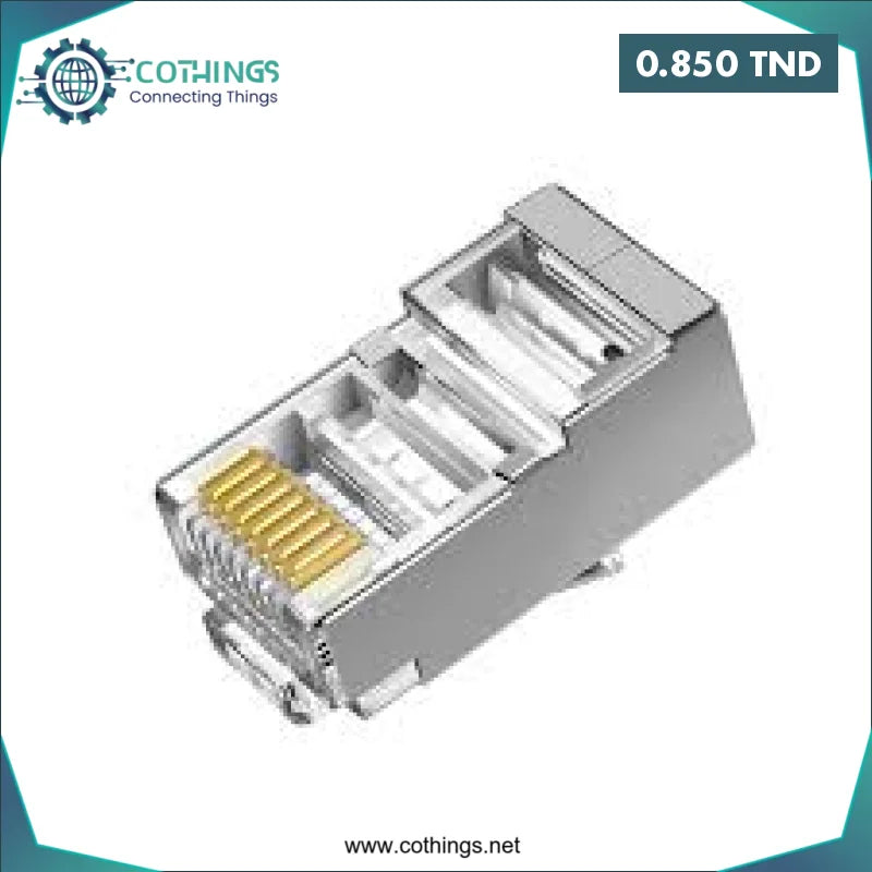 Acheter CONNECTEUR RJ45 METAL FTP CAT 6 en Tunisie -  Disponible au meilleur prix sur CoThings