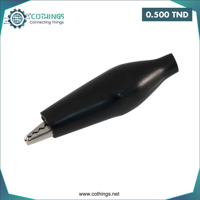 Acheter Connecteur de test Longueur de la pince crocodile noir 28 mm en Tunisie -  Disponible au meilleur prix sur CoThings