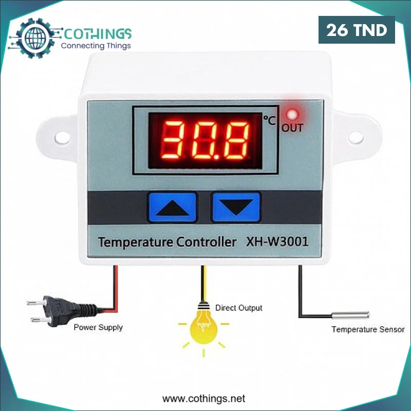 Acheter Contrôleur de température Modèle : XH-3001 en Tunisie -  Disponible au meilleur prix sur CoThings