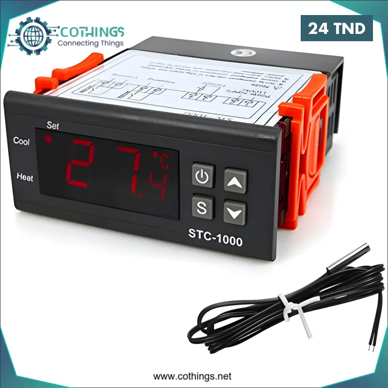 Acheter Contrôleur de température numérique STC-1000 AC110-220V en Tunisie -  Disponible au meilleur prix sur CoThings