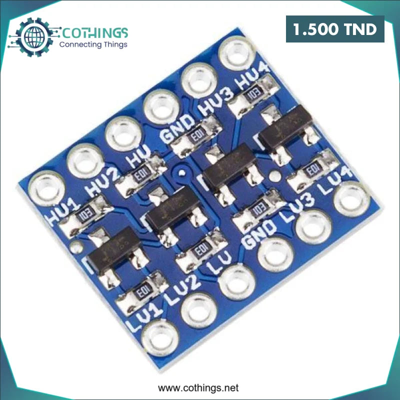 Acheter CONVERTISSEUR DE NIVEAU BIDIRECTIONEL 3.3V/5V 4 CANNAUX I2C en Tunisie -  Disponible au meilleur prix sur CoThings