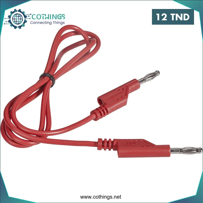 Acheter Cordon Banane Sécurisé Avec Récupération 4mm L= 50cm Rouge en Tunisie -  Disponible au meilleur prix sur CoThings