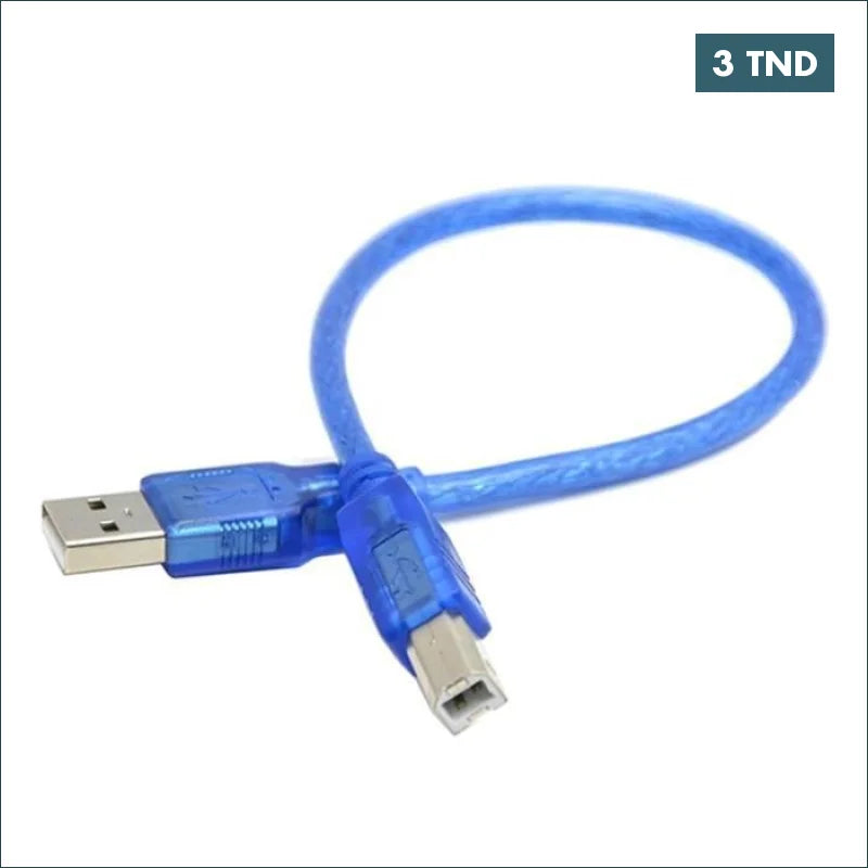 Acheter CORDON USB 2.0 AM/BM L=0.3M POUR ARDUINO UNO/MEGA en Tunisie -  Disponible au meilleur prix sur CoThings