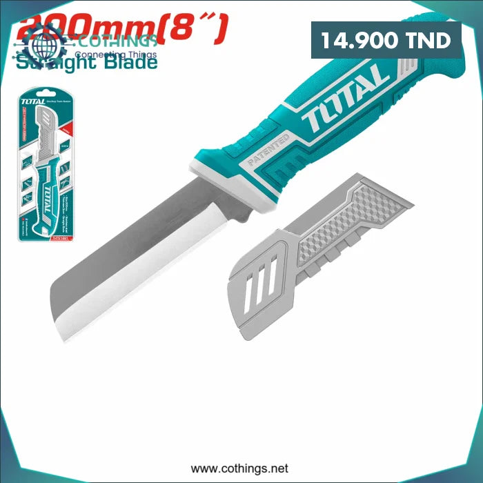 Acheter Couteau a denuder 200MM lame droite avec housse de protection TOTAL en Tunisie -  Disponible au meilleur prix sur CoThings