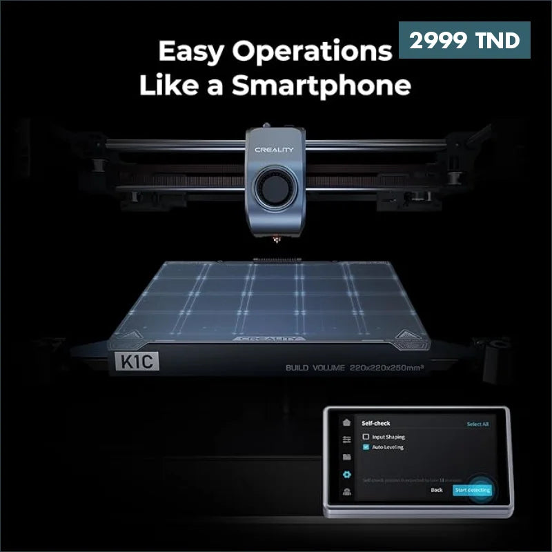 Acheter Creality K1C Imprimante 3D haute vitesse en Tunisie -  Disponible au meilleur prix sur CoThings