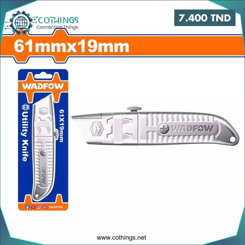 Acheter Cutter Metallique A Lame Alluminium SK5 61 X 19MM WADFOW en Tunisie -  Disponible au meilleur prix sur CoThings