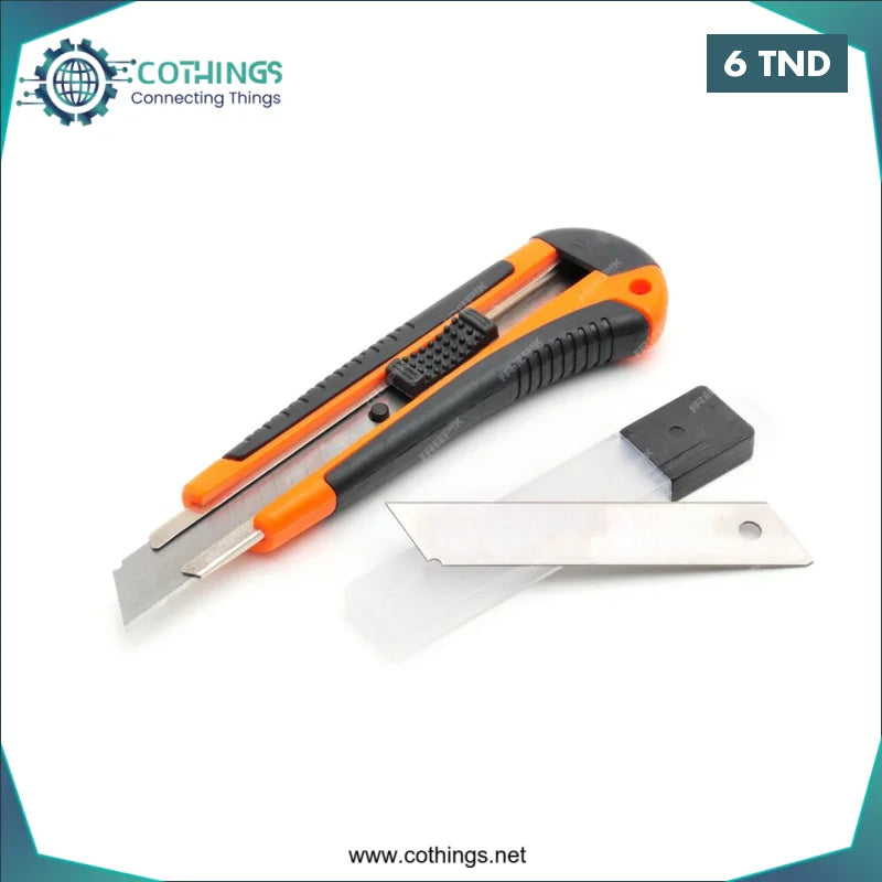 Acheter Cutter Vast king 18mm avec 5 lames en Tunisie -  Disponible au meilleur prix sur CoThings