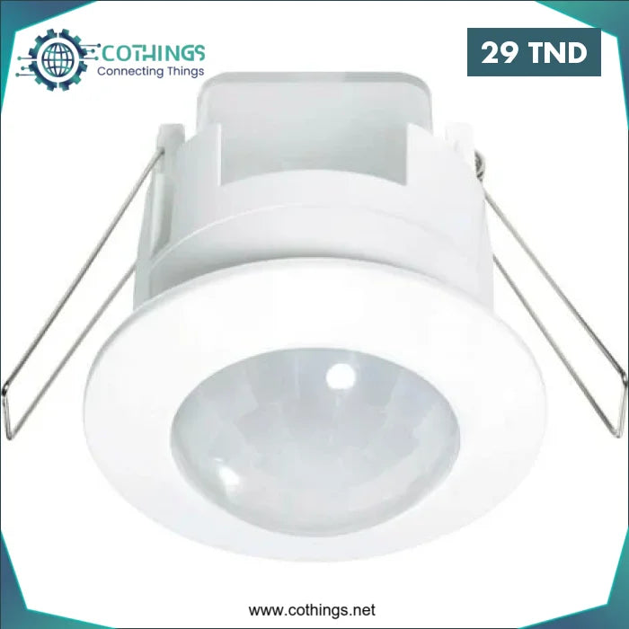 Acheter Détecteur de mouvements PIR JK1070 intérieure plafond, encastré 360 ° relais blanc IP20 en Tunisie -  Disponible au meilleur prix sur CoThings