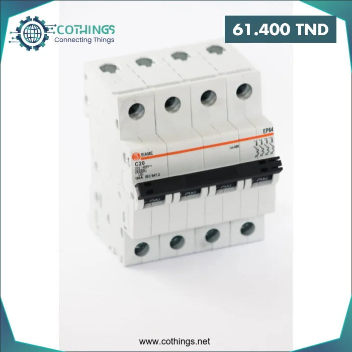 Acheter Disjoncteur 4*20A EP60 6KA CC SIAME en Tunisie -  Disponible au meilleur prix sur CoThings